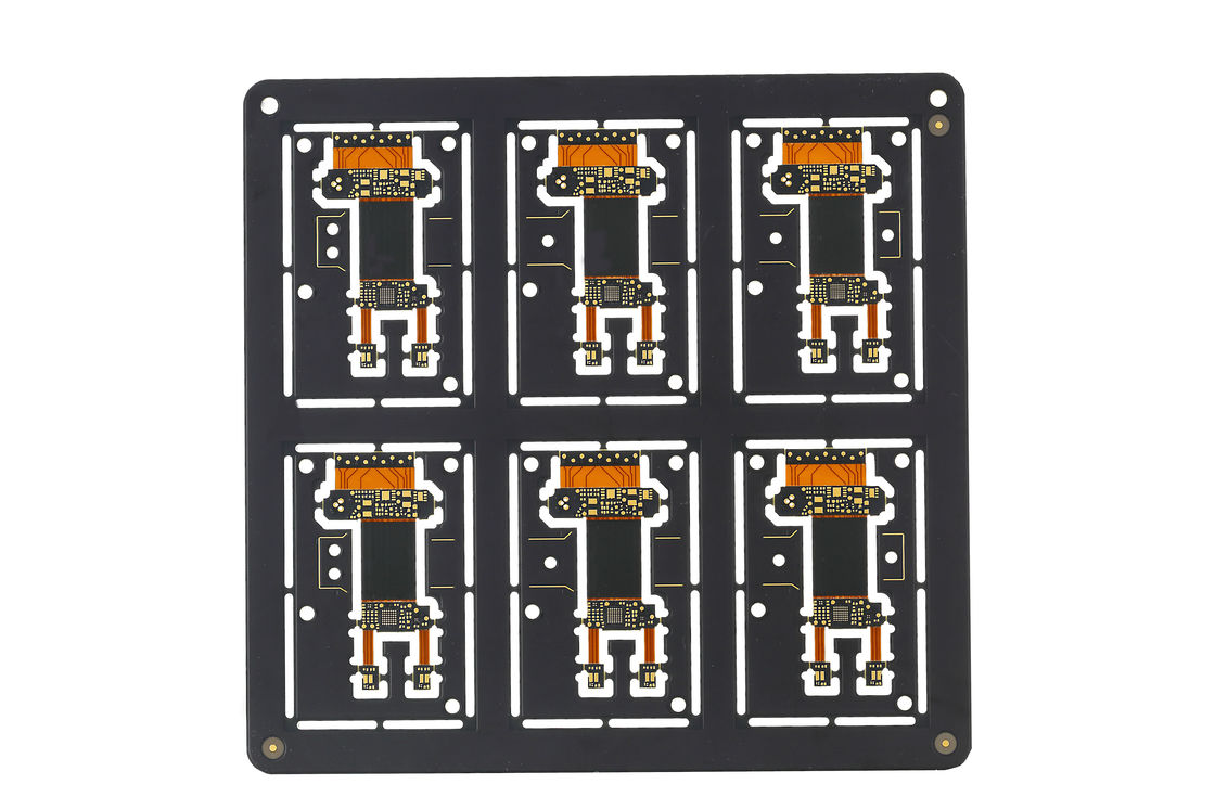 SMD Bga Dip Rigid Flex PCB Assembly 4 laag Sanforized Hasl Lf oppervlak