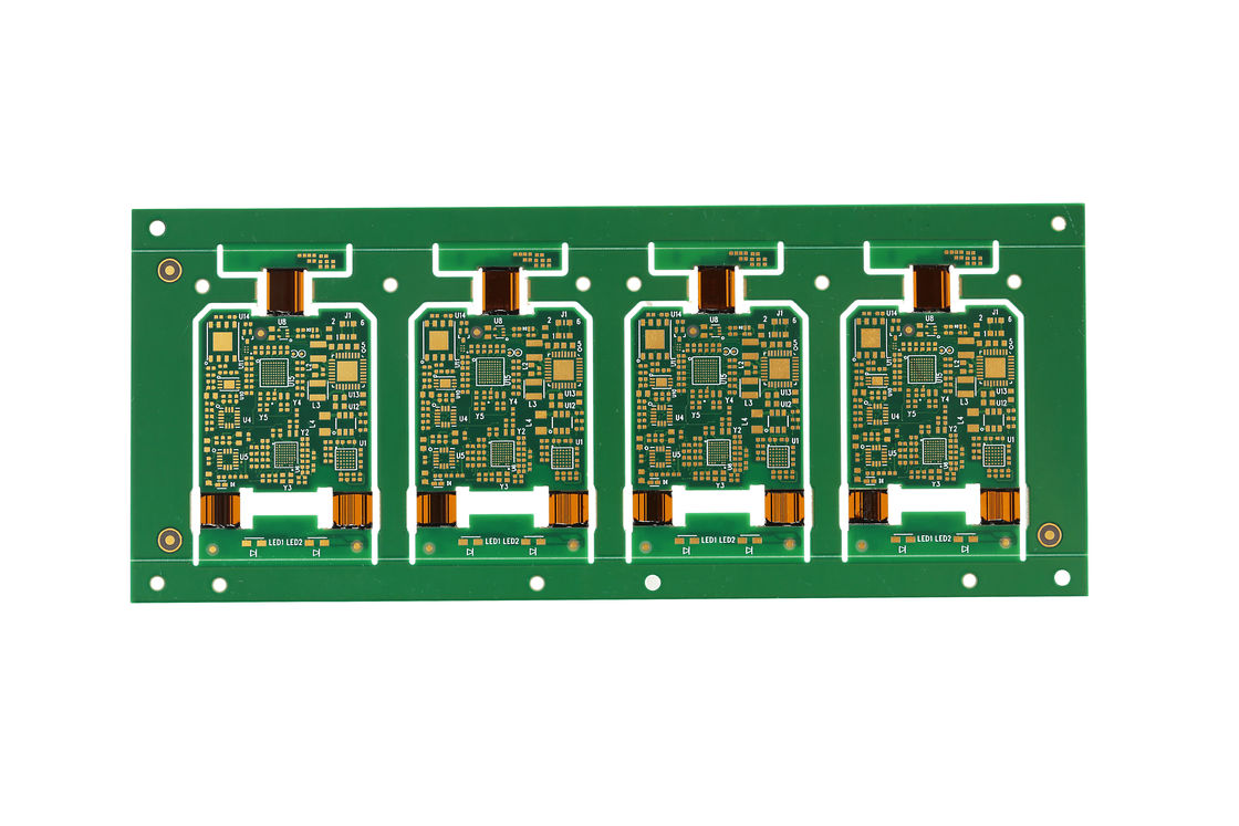 Rigid Flex Circuit Boards 4L Enig-behandeling 0,1 mm Trace Bend Radius 0,5-10 mm