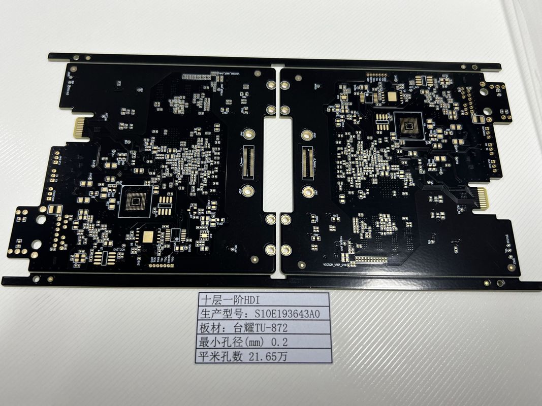 Speciale lamp stopcontact High Density Interconnector PCB Board 10 lagen Tuc TU-872 1+N+1 Goldfinger 30U
