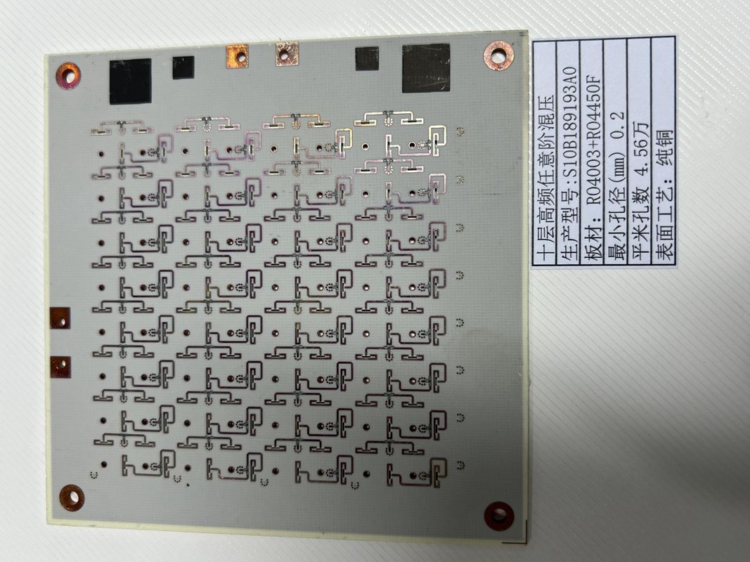 Omdraaien van elke laag HDI-PCB met minimaal 3 mil line HASL / ENIG oppervlakte afwerking ROGERS + FR4