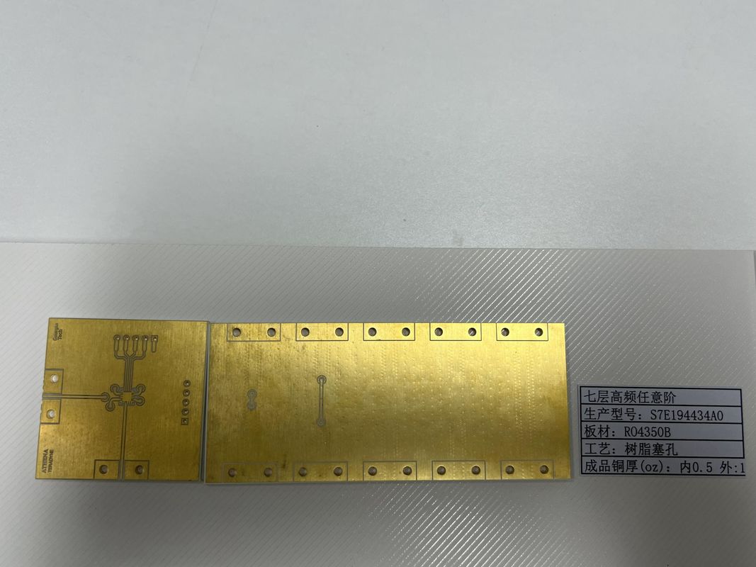 7 lagen Rogers PCB-bord met ENIG 3U