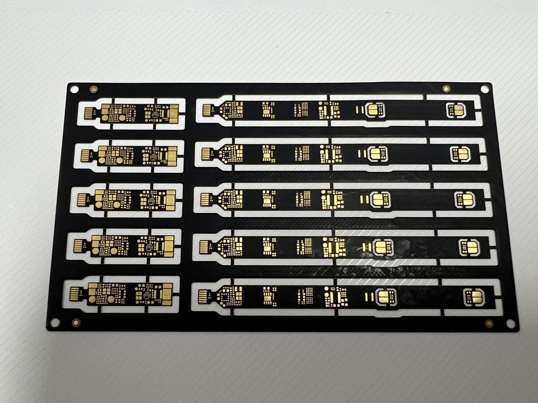 Plaatselijke dichtheid Sanforized Rigid Flex PCB Assembly 4 Layer 0.1mm Trace met SMD BGA-componenten