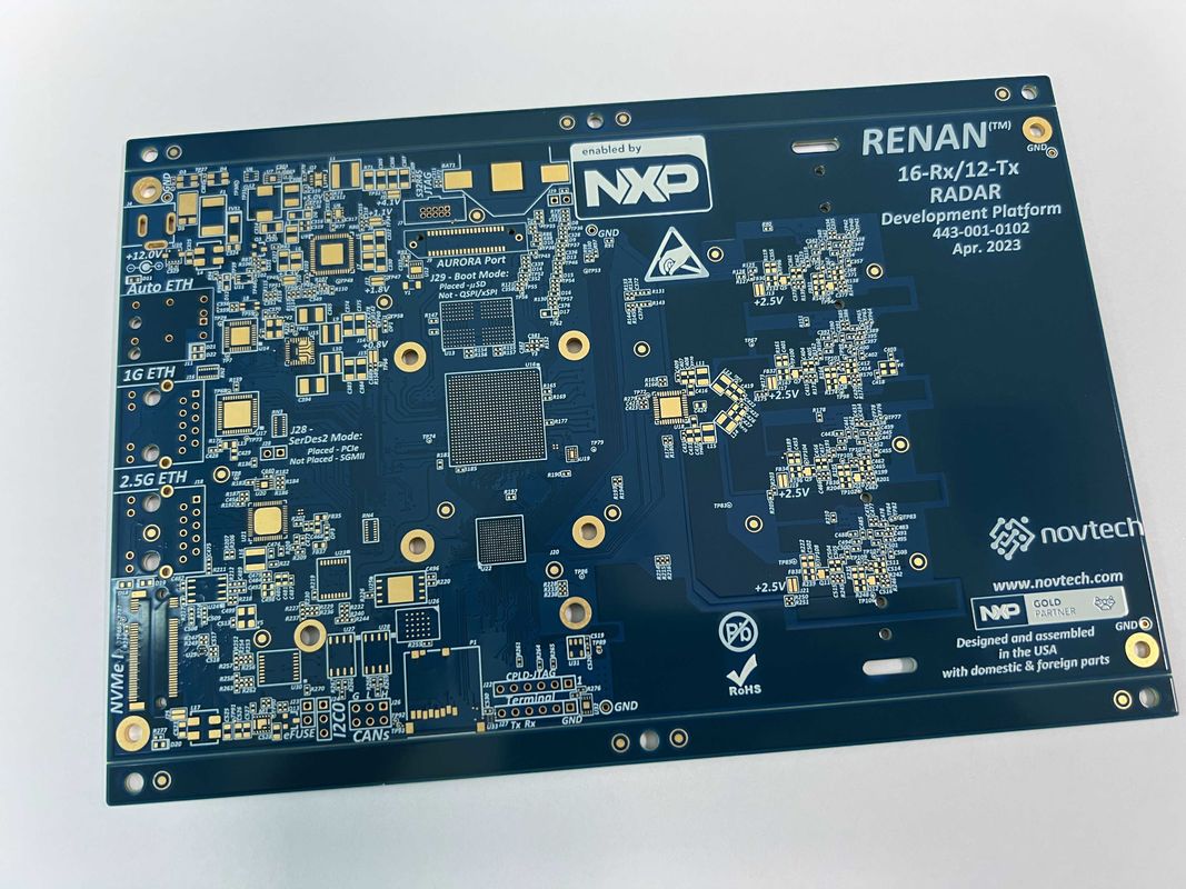 100% E-testen glas-epoxy PCB-bord met blinde en begraven vias en immersie-oppervlak